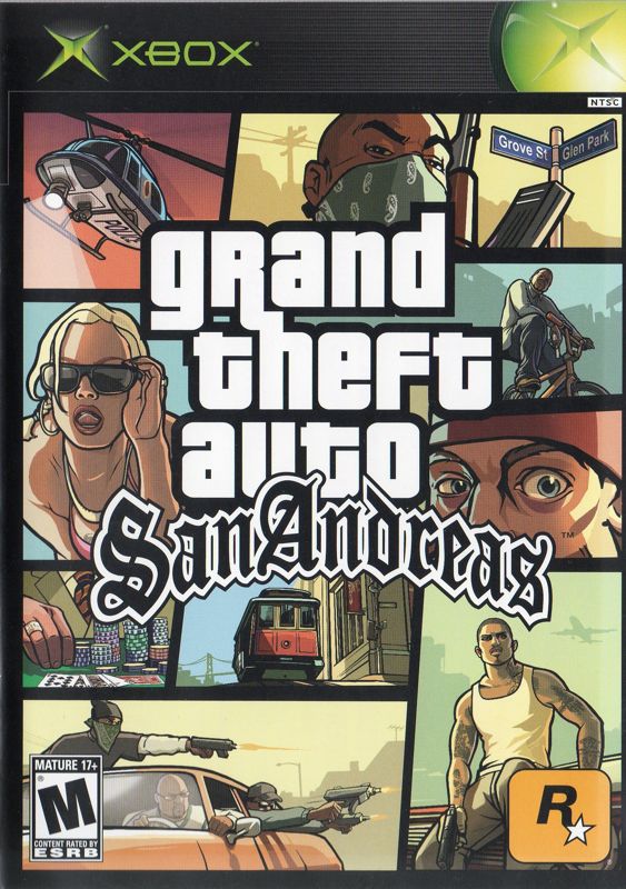 Grand Theft Auto San Andreas box art for Xbox